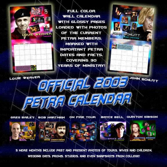 Official 2003 Petra Calendar